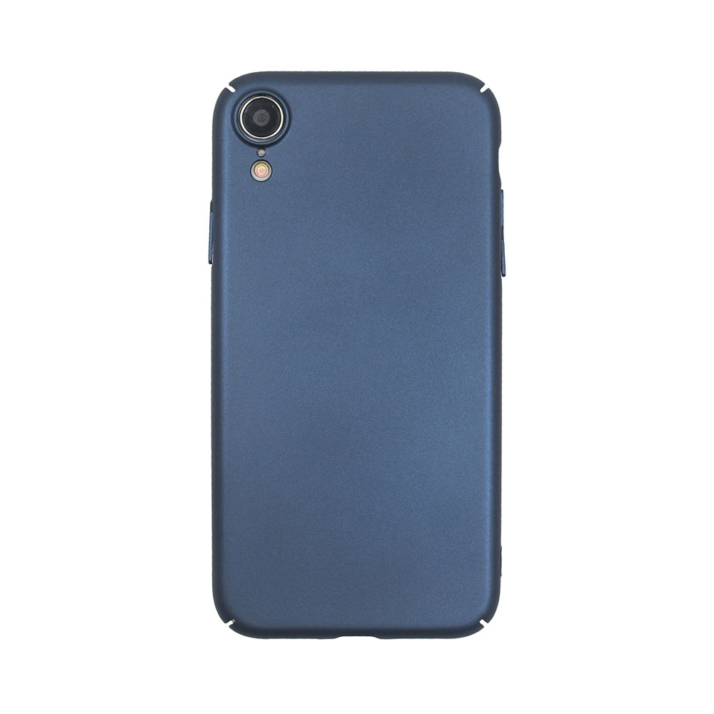 Carcasa iPhone XR Just Must Uvo Navy (material fin la atingere, slim fit)