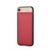 Carcasa iPhone SE 2020 / 8 / 7 Comma Vivid Leather Red (piele naturala, aluminiu si margini flexibil