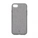 Carcasa iPhone 7/8/SE2020/SE2022 Occa Linen Car Gray (margini flexibile, material textil, placuta me