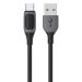 Usams Cablu Jelly Series Fast Charging USB la Type-C, 3A, 1m, Negru