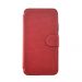 Husa iPhone X / XS Meleovo Book Stitchy II Red (slot card in interior, functie sleep-wake)