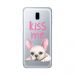 Husa Samsung Galaxy J6 Plus Lemontti Silicon Art Pug Kiss