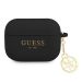 Husa Airpods Pro Guess Silicon 4G Charms Negru