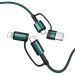 Cablu Joyroom 4 in 1 Type-C/USB la Type-C/Lightning, QC 3.0, PD, 60W, 3A, 1.2m, Verde