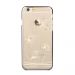 Carcasa iPhone 6/6S Comma Crystal Flora Champagne Gold (Cristale Swarovski®, electroplacat, protecti