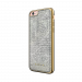 Carcasa iPhone 6/6S Occa Lizard White (piele naturala, protectie margine 360°)