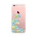 Husa iPhone 6/6S Devia Silicon Bluebell Blue (motiv floral cu cristale)