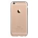 Husa iPhone 6 Plus Devia Silicon Glitter Soft Champagne Gold (margini electroplacate)