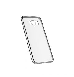 Husa Samsung Galaxy S8 Plus G955 Devia Silicon Glitter Soft Silver (margini electroplacate)