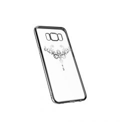 Husa Samsung Galaxy S8 Plus G955 Devia Silicon Iris Silver (Cristale Swarovski®)