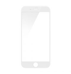 Folie iPhone SE 2020 / 8 / 7 / 6s / 6 Devia Sticla Temperata 3D White (1 fata margini curbate + 1 sp