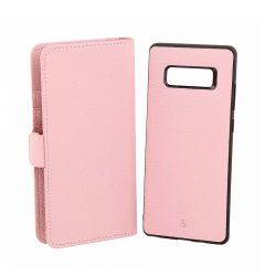 Husa Samsung Galaxy Note 8 Just Must Book Car Wallet Pink (carcasa interior detasabila)
