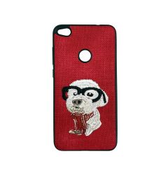 Carcasa Huawei P9 Lite 2017 Lemontti Embroidery Red Puppy