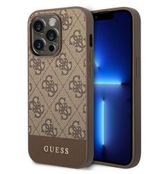Guess Husa 4G Stripe Logo iPhone 14 Pro Maro
