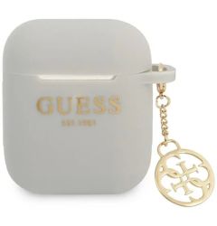 Guess Husa Silicon 4G Charms Airpods Generation 1/2 Gri
