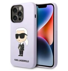 Karl Lagerfeld Husa Liquid Silicone Ikonik iPhone 14 Pro Mov