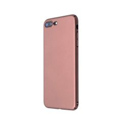 Carcasa iPhone 8 Plus Just Must Uvo Rose Gold (material fin la atingere, slim fit)