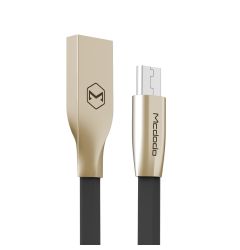 Cablu MicroUSB Mcdodo Zn-Link Gold Black (1.5m, 2.4A max)