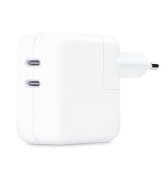 Apple Incarcator Retea Original Dual USB-C, 35W White