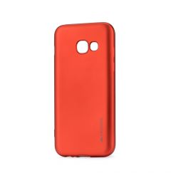 Husa Samsung Galaxy A3 (2017) Meleovo Silicon Soft Slim Red (aspect mat)