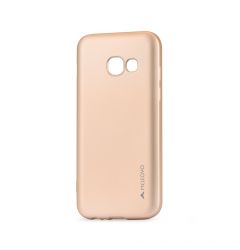 Husa Samsung Galaxy A5 (2017) Meleovo Silicon Soft Slim Gold (aspect mat)
