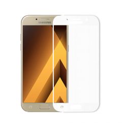 Folie Samsung Galaxy A3 (2017) Meleovo Sticla Full Cover White