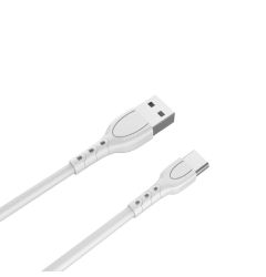 Lemontti Cablu USB A la Type-C, 1.2m, Alb 