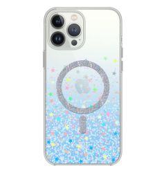 Devia Husa Shiny Series Original Design Magnetic iPhone 15 Pro Transparent / Albastru