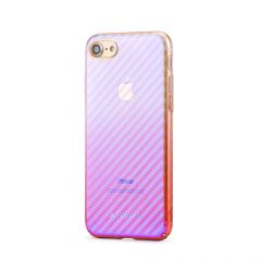 Carcasa iPhone 7/8/SE2020/SE2022 Meleovo Cameleon Flash Carbon Purple(cu reflexii Blue)