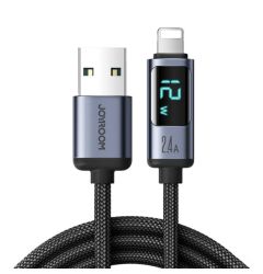 Joyroom Cablu USB la Lightning Fast Charging 2.4A, 1.2m Negru 