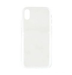Carcasa iPhone X / XS Meleovo Glass Clear (spate din sticla antishock, margine flexibila)