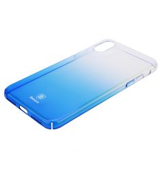 Carcasa iPhone X / XS Baseus Glaze Transparent Blue