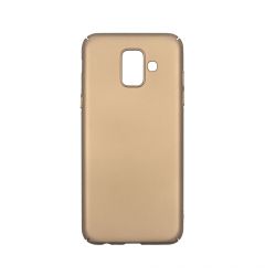 Husa Samsung Galaxy A6 2018 Just Must Uvo Gold(material fin la atingere, slim fit)