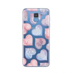 Husa Samsung Galaxy J6 (2018) Lemontti Silicon Art Hearts