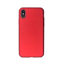 Carcasa iPhone XS / X Just Must Uvo Red (material fin la atingere, slim fit)