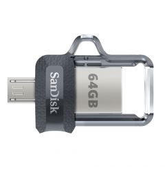 Stick Memorie Sandisk Ultra Dual Drive m3.0 64 GB cu USB 3.0 si MicroUSB