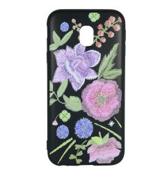 Husa Samsung Galaxy J3 (2017) Just Must Silicon Printed Embroidery Flowers