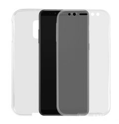 Husa Samsung Galaxy A8 (2018) Lemontti Silicon Full Cover 360 Transparent