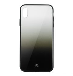 Carcasa Sticla iPhone XS Max Just Must Glass Gradient White-Black