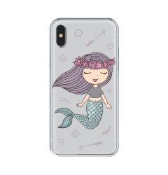 Husa iPhone XS / X Lemontti Silicon Art Little Mermaid