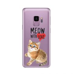 Husa Samsung Galaxy S9 G960 Lemontti Silicon Art Meow With Love