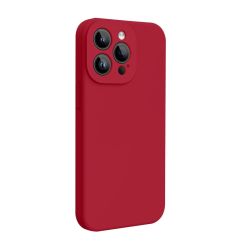 Lemontti Husa Liquid Silicon MagCharge iPhone 15 Pro Max Visiniu (protectie 360°, material fin, captusit cu microfibra)