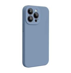 Lemontti Husa Liquid Silicon MagCharge iPhone 15 Pro Max Gri (protectie 360°, material fin, captusit cu microfibra)