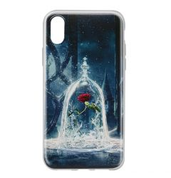 Husa iPhone X / XS Disney Silicon Beauty and the Beast 002 Blue