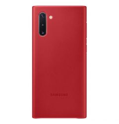 Carcasa Originala Samsung Galaxy Note 10 Leather Cover Red