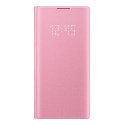 Husa Originala Samsung Galaxy Note 10 Book Led View Pink