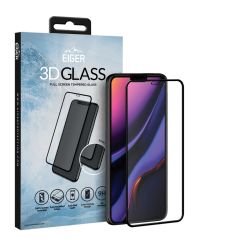 Folie iPhone 11 Pro Max / Xs Max Eiger Sticla Curbata 3D Clear Black