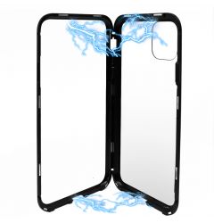 Carcasa iPhone 11 Pro Meleovo Magnetica Back Glass Black