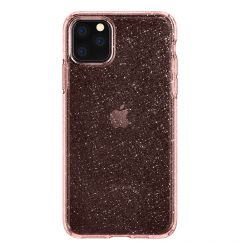 Husa iPhone 11 Pro Spigen Liquid Crystal Glitter Rose Quartz