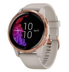 Smartwatch Garmin Venu Rose Gold, Silicone Light Sand